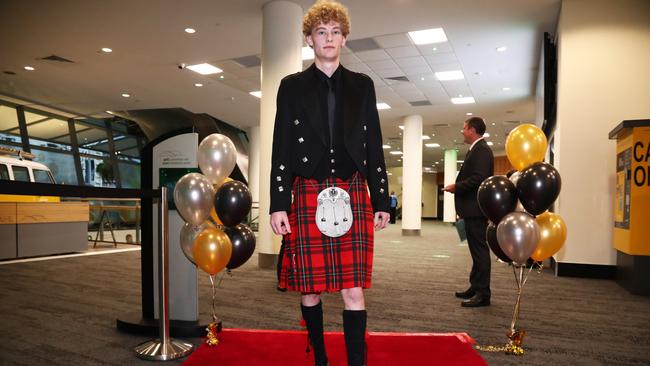 Pacey Rogers at Trinity Lutheran College formal at Gold Coast Convention and Exhibition Centre. Photograph : Jason O'Brien