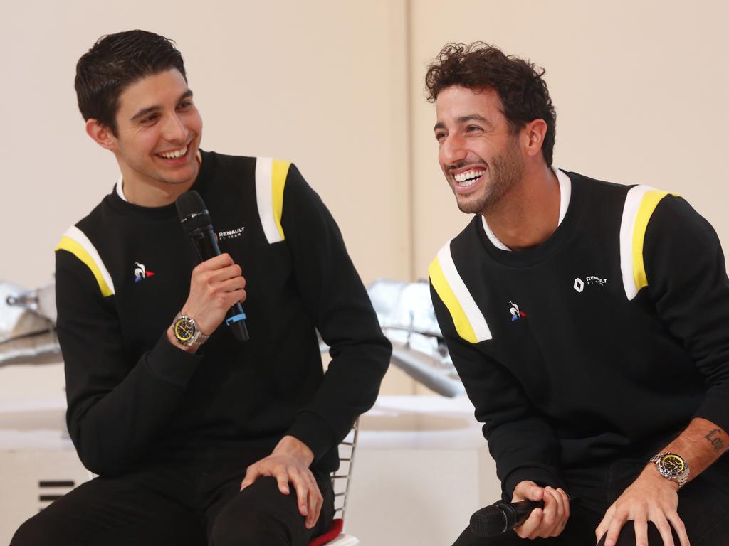 Ricciardo and Ocon seem to get along.