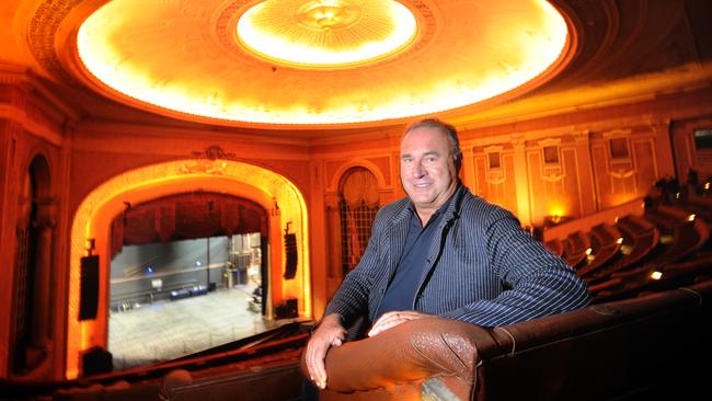 Live Nation Australasia chairman Michael Coppel pictured in 2017 inside the restored Palais Theatre in Melbourne, which is one of six venues Live Nation owns in Australia. Picture: Andrew Henshaw