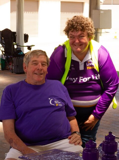 Moyra Moller and Paul Nunn at the 2023 Bundaberg Relay for Life.