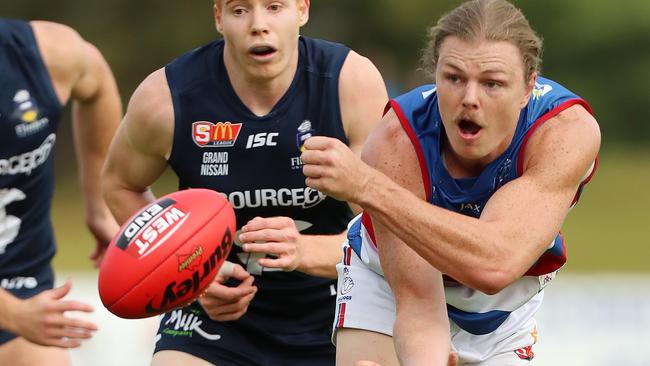 Former Blue Nick Holman has been given a second chance at AFL level after a standout season in the SANFL. Picture: Dylan Coker