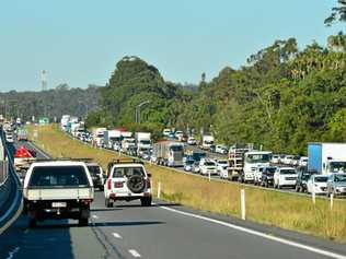 CLEAR THE COMMUTE: Traffic congestion on the Bruce Highway. Picture: John McCutcheon