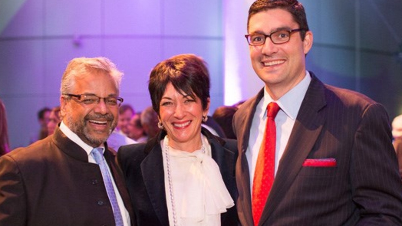 Ghislaine Maxwell and tech CEO Scott Borgerson. Picture: Arctic Circle Assembly