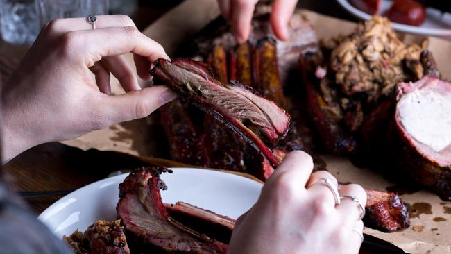 Succulent meats at Bluebonnet Barbecue. Picture: Kate Shanasy/Bluebonnet