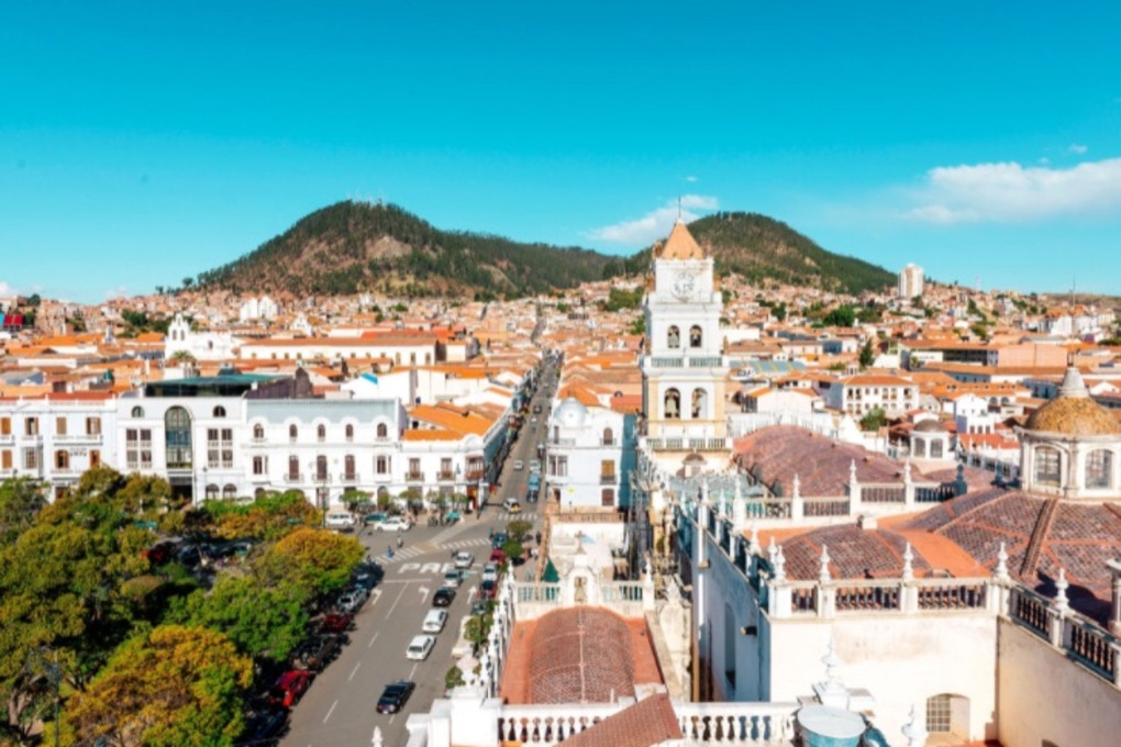 The skyline in Sucre, Bolivia. Picture: Getty Images