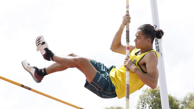 Aidan Mannasz from Epping Boys High School at the Sydney meet