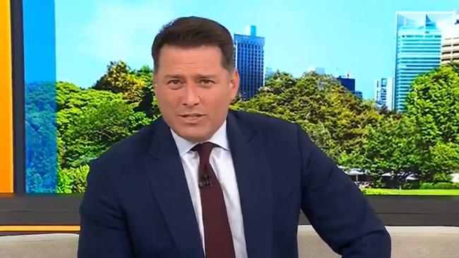 Karl Stefanovic had the Today show panel laughing with a joke about the Queen. Picture: Today