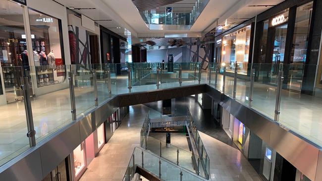 Shopping centres across the state have been heavily impacted by lockdown. Picture: David Caird