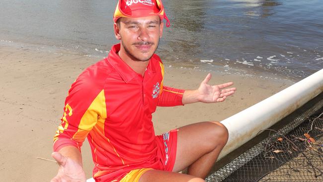 Gold Coast Aqua Park staff member Kristian Panagopoulos disappointed by the new Greater Brisbane lockdown. Picture Glenn Hampson