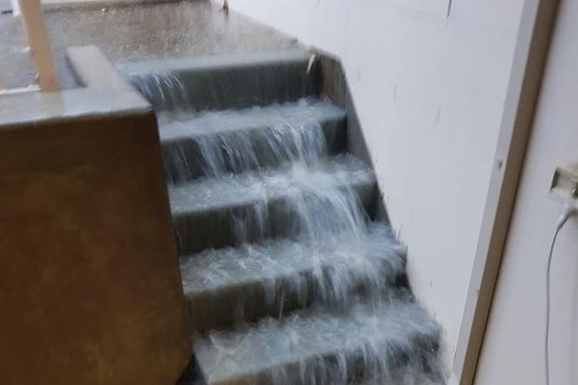 Flooding at a house. Picture: Debbie Johnston