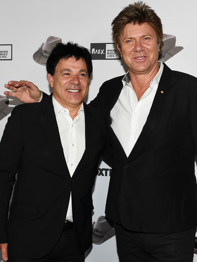 Ralph Carr with Richard Wilkins. Picture: Jake Nowakowski