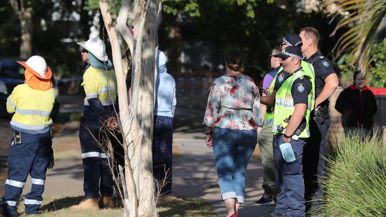 The scene of a house fire at Kitchener Street in Coorparoo. Pic Peter Wallis