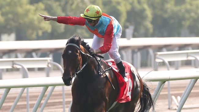 Ka Ying Rising is a short-priced favourite for Sunday’s Group 1 Hong Kong Sprint. Picture: HKJC