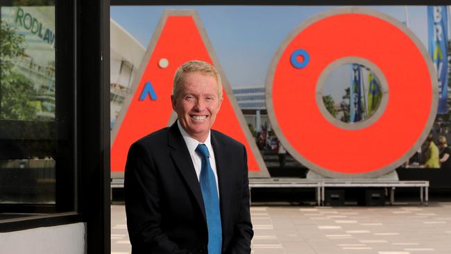 Tennis Australia chief Craig Tiley is hoping for an Aussie to take out the Australian Open in January. Picture: Stuart McEvoy/The Australian.