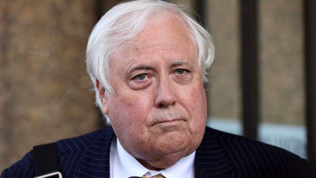Clive Palmer contracted COVID-19 last month. Picture: NCA NewsWire / Damian Shaw