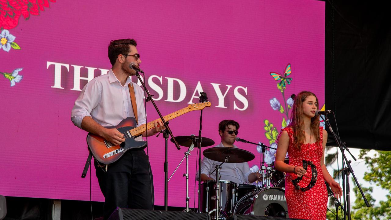 The Thursdays on stage at the Toowoomba Carnival of Flowers Festival of Food and Wine, Saturday, September 14th, 2024. Picture: Bev Lacey