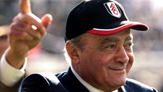 Mohamed Al Fayed owned the Fulham soccer club in London. Picture: EMPICS/Getty Images