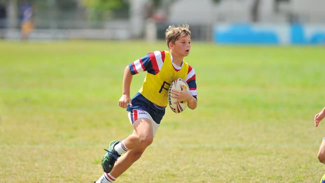 Jai Hansen playing in the Gladstone Junior Rugby League grand final in 2015. Picture Jake Jones