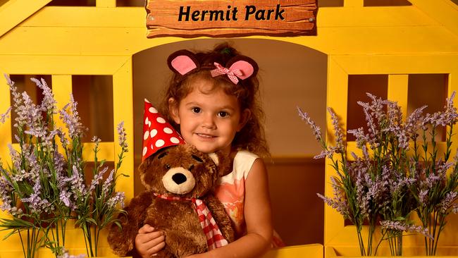 Allira Wilson, 3, from Burdell enjoys a Teddy Bear's Picnic at CastleTown. Picture: Evan Morgan