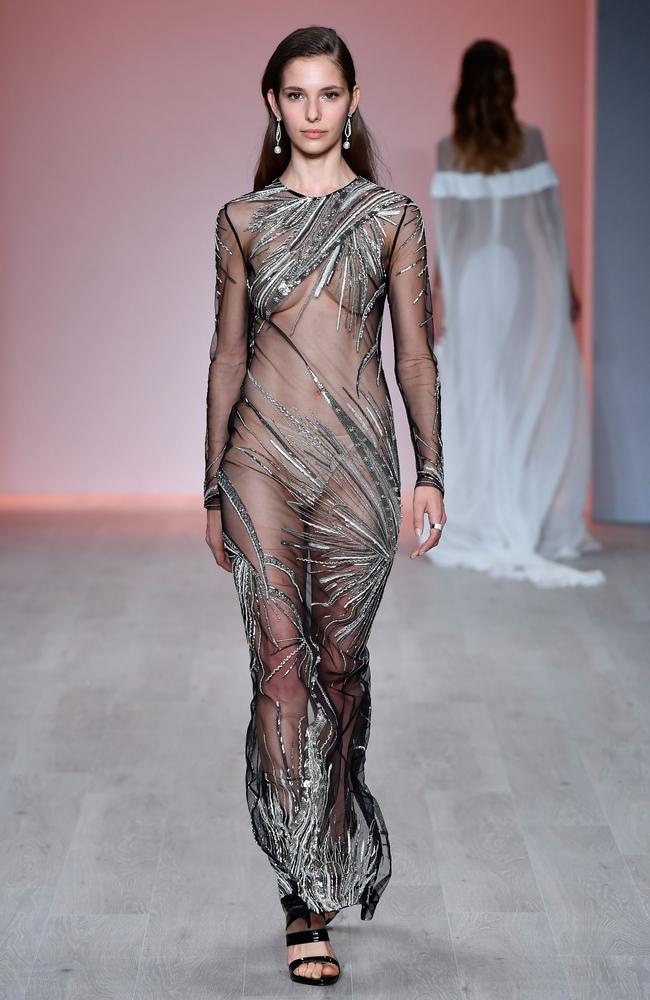 Steven Khalil has been a fan of the barely-there look for several seasons now. Picture: Stefan Gosatti/Getty Images