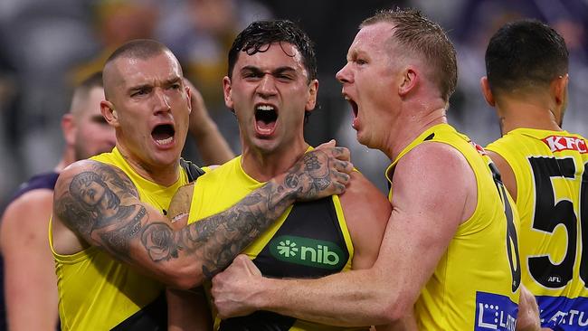 The Tigers kept their finals hopes alive with a stirring away win. (Photo by Paul Kane/Getty Images)