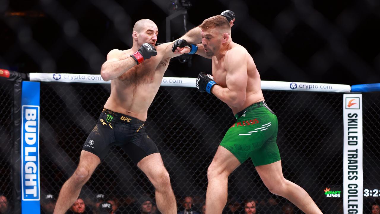 Sean Strickland's headbutt claim after losing UFC belt to Dricus du Plessis  | news.com.au — Australia's leading news site