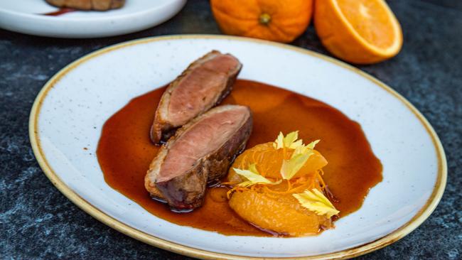 The duck l'orange at bibo Wine Bar. Picture: Jenifer Jagielski