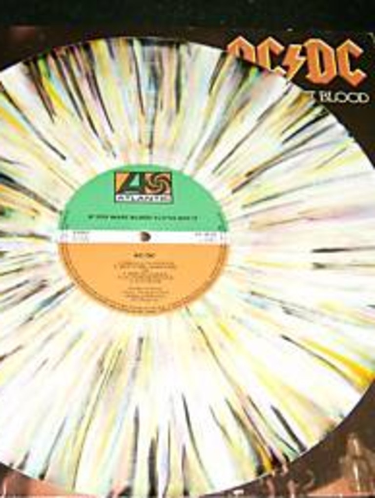 This AC/DC splatter vinyl is worth over $2500. Picture: Supplied