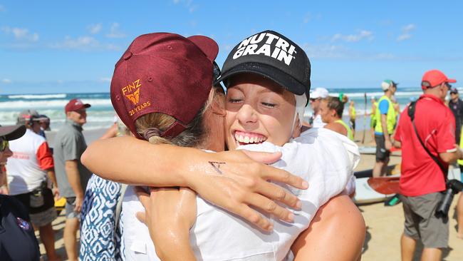 Ironwoman Georgia Miller completed a perfect season by winning at the Australian Surf Lifesaving titles at Broadbeach on the Gold Coast. Photo credit: Harvpix