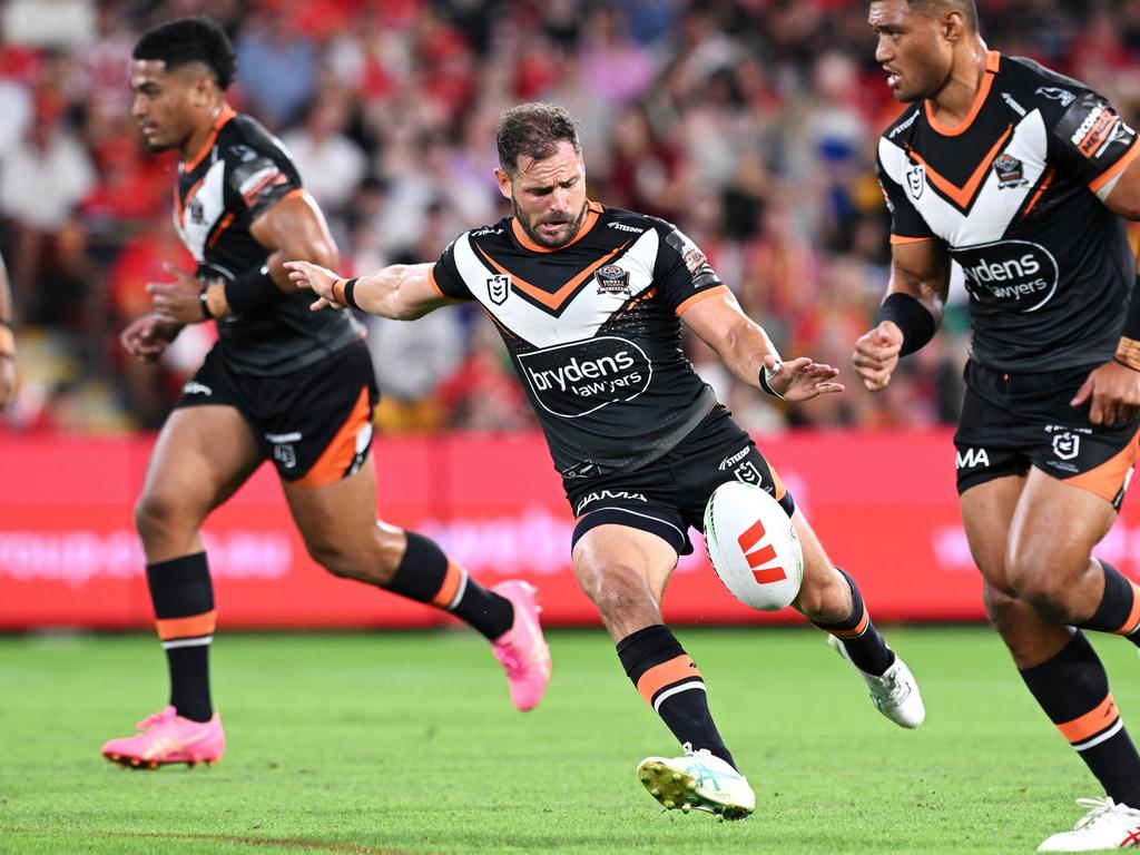 Aidan Sezer had a solid showing for the Tigers. Picture: Bradley Kanaris/Getty Images