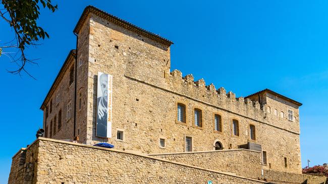 The picturesque Musee Picasso in historic old town of Antibes, France.