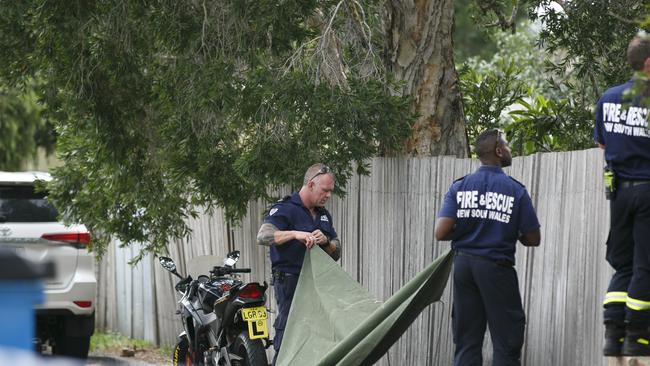 Forensic police were on the scene. Picture: Tim Pascoe