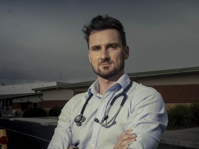 Friday 5th February 2021.  The Australian.Simon Doyle has been nominated for The Biggies - a new award launched by the Business Council of Australia to recognise individuals who went "above and beyond" in 2020. Dr Doyle became a health consultant with Ernst & Young in 2018 after spending years as an emergency doctor. But when COVID struck he took up the opportunity of a three month sabbatical from EY to work in the emergency department of St Vincent's again.Photograph by Arsineh Houspian