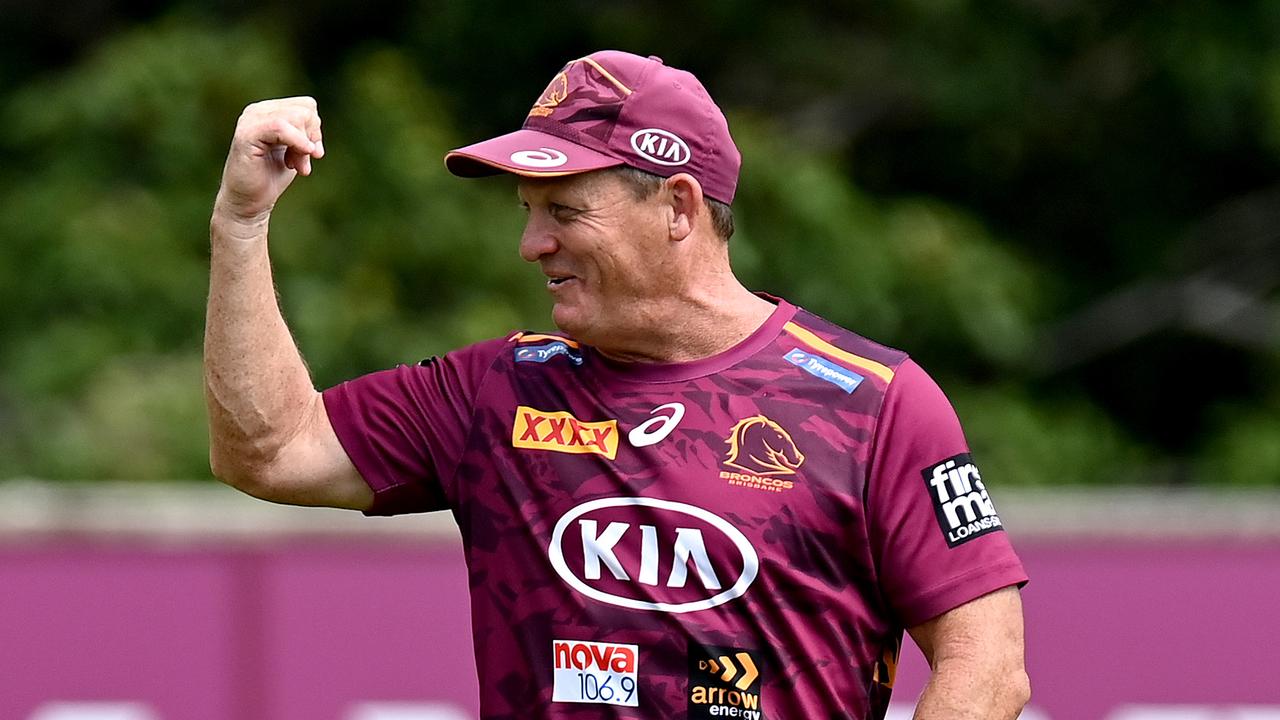 Broncos coach Kevin Walters gets ready for his first NRL game in charge. Picture: Getty Images