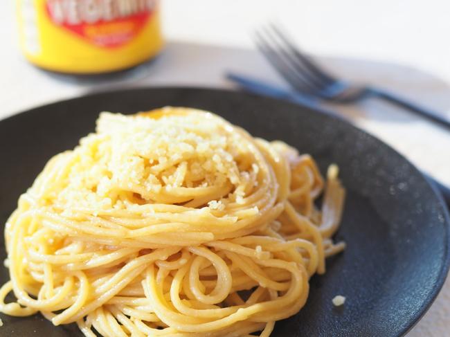 Inspired by a recipe Nigella once made with Marmite, Chantelle Ellem's Vegemite pasta is an easy meal that satisfies fussy eaters and the budget. Picture: Fat Mum Slim