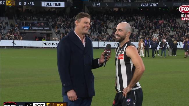 Steele gave one last whack to Jack.
