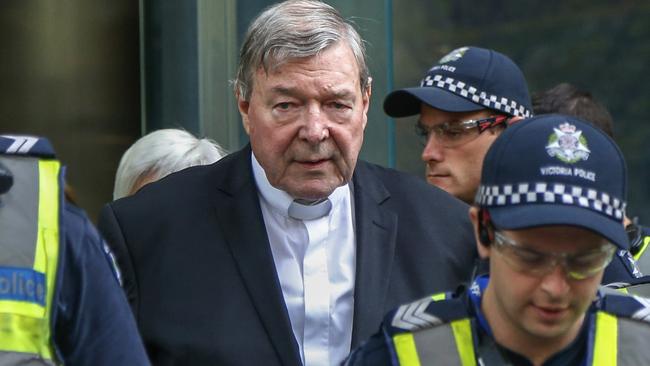 Cardinal George Pell was sentenced to six years jail for child sex abuse. Picture: AP