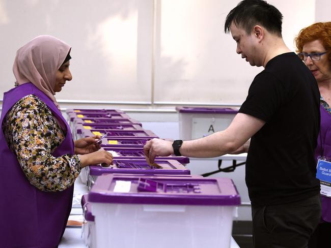 Early voting opened on October 3. Picture: David Gray/AFP