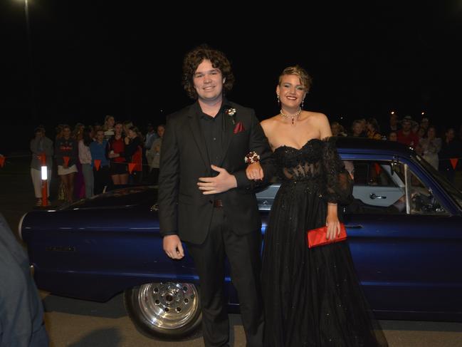 Mitchell Doherty and Shannon Larsen at the Our Lady of the Southern Cross College Formal May 24th 2024