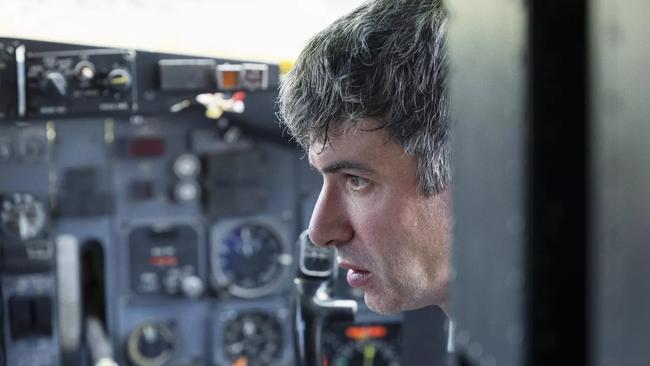 Season 2 of The Rehearsal sees Nathan Fielder obtain a real commercial pilot’s licence and captain a two-hour flight out of San Bernardino and back again. Picture: John P. Johnson/HBO