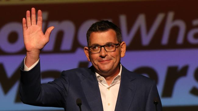 Daniel Andrews at the Labor campaign launch in Melbourne on Sunday. Picture: Rebecca Michael