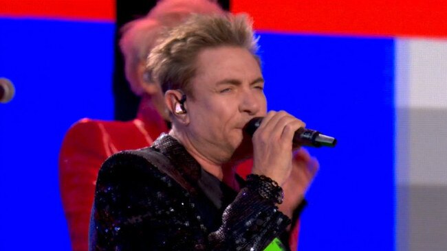 Duran Duran perform live at Party at the Palace Picture: Channel 9