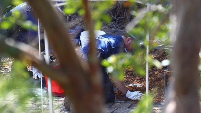 Police are conducting a careful search of the Bayview home. Picture: Hollie Adams/The Australian.