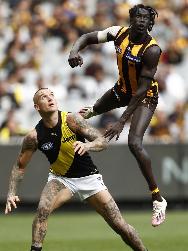 Jiath tries to stand on Dusty’s head. Picture: Getty Images