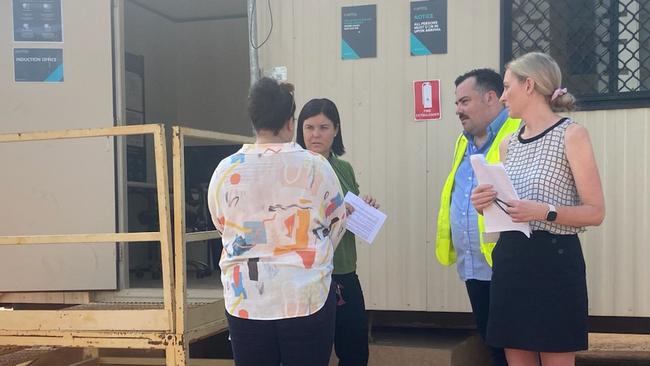 Chief Minister Natasha Fyles after being made aware the NT Independent had arrived.