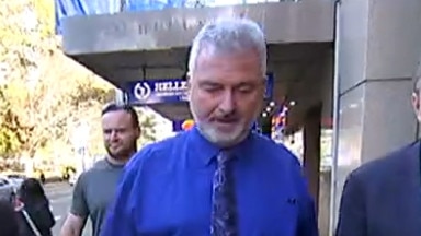 New Governor – Brad Peebles outside ICAC. Picture: Seven News.