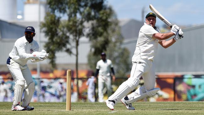 Trent Lawford was in commanding form for Yarraville Club. Picture: Steve Tanner