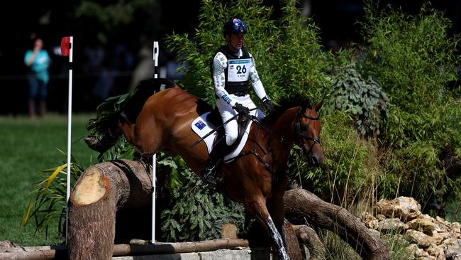 Kevin McNab and horse Don Quidam during the eventing cross country at the Paris Olympic Games. Picture: Mike Hewitt/Getty Images