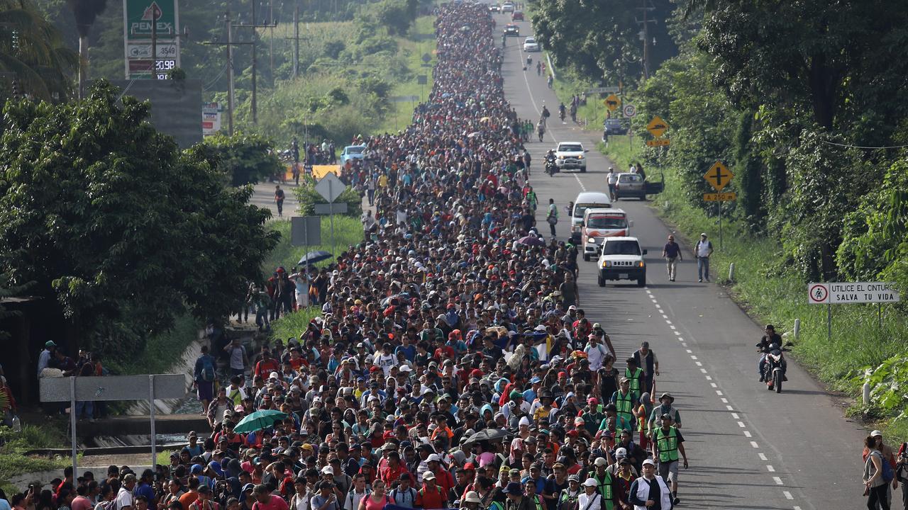 Migrant Caravan Swells To 5000, Resumes March To US | News.com.au ...