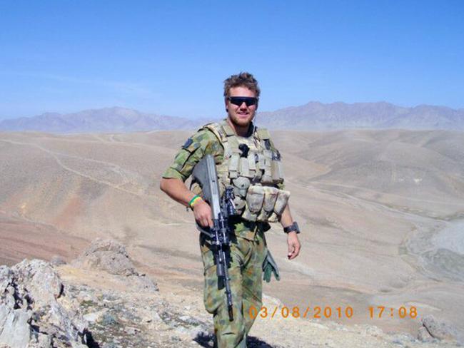 Jarrad Brown was deployed to Iraq and Afghanistan. He suffered PTSD and died in 2015, aged 27. Picture: Supplied